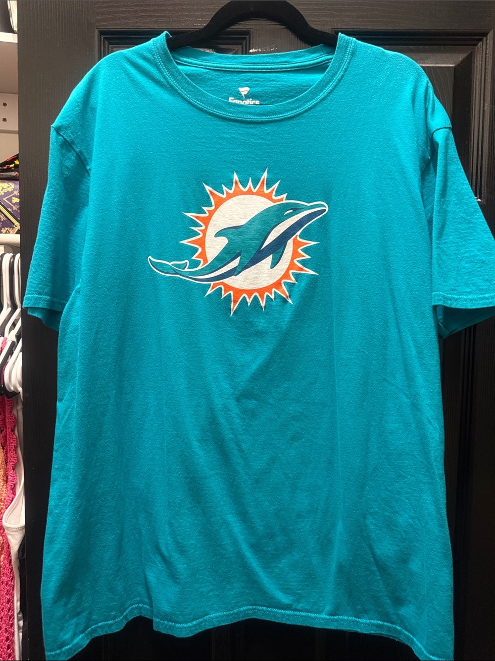 Fanatics Teal Logo Crewneck Tee